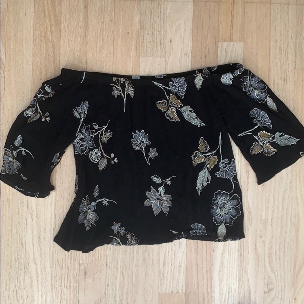 Off the shoulder floral top